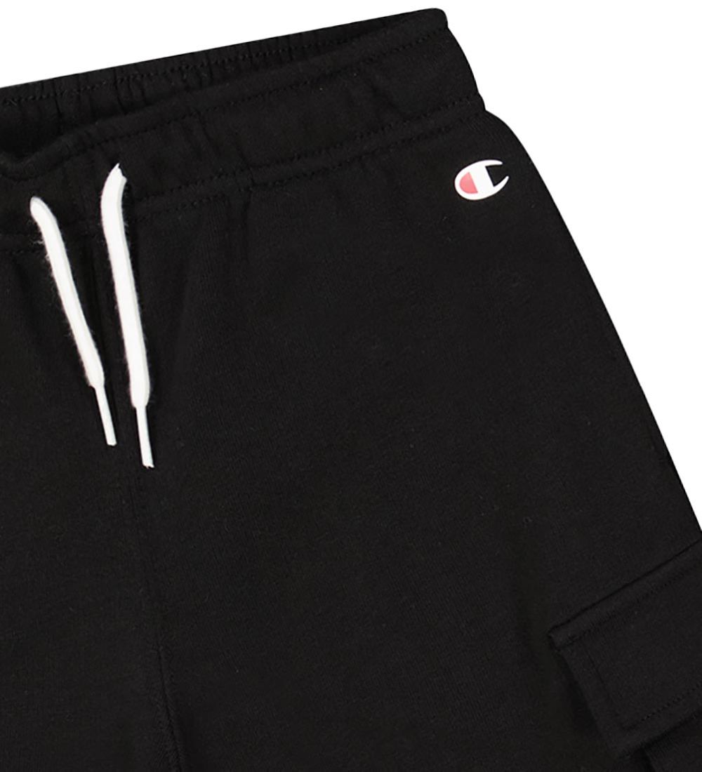 Champion Shorts - Bermuda Cargo - Sort m. Logo