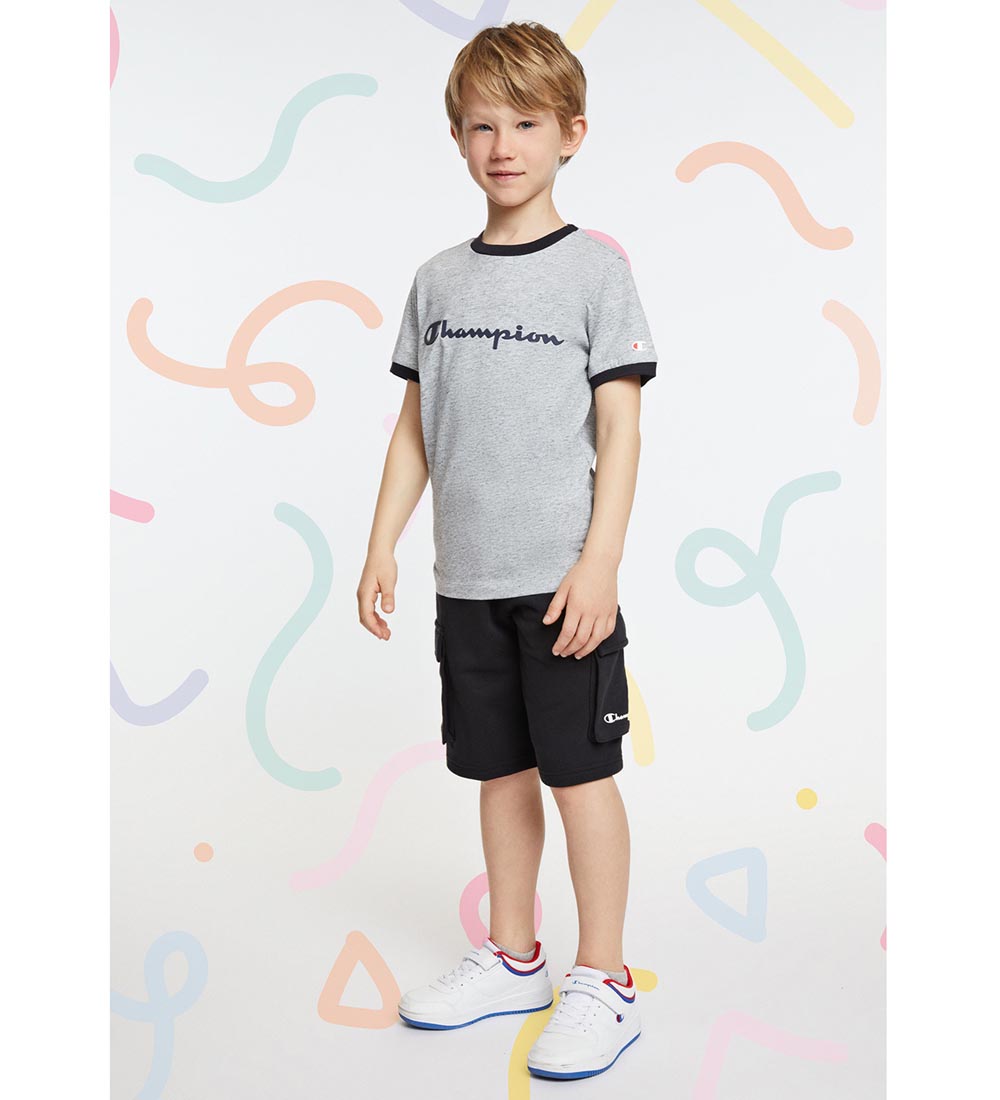 Champion Shorts - Bermuda Cargo - Sort m. Logo