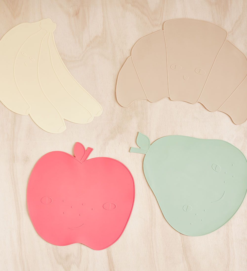 OYOY Dækkeserviet - Silikone - Placemat - Apple