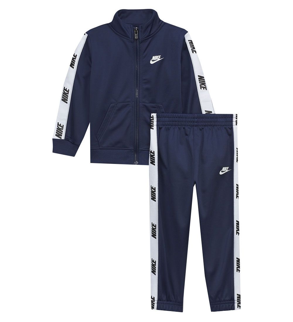 Nike Træningssæt - Cardigan/Bukser - Midnight Navy
