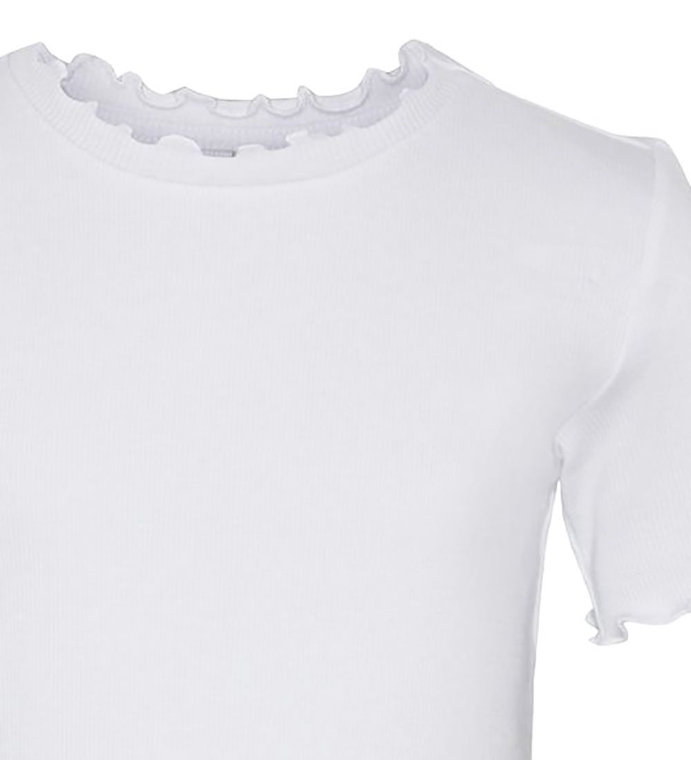 Pieces Kids T-shirt - Rib - Noos - PkAnna - Bright White