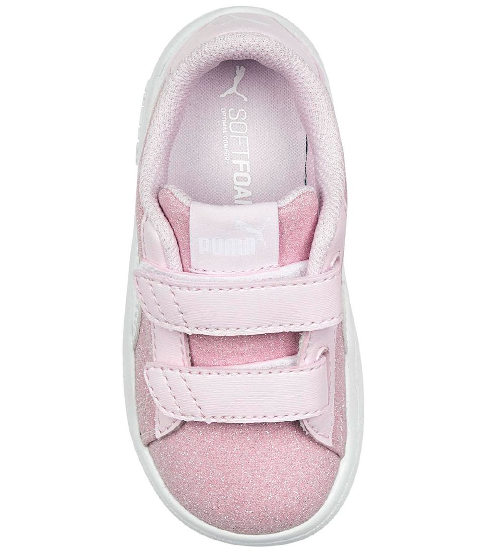 Puma Sneakers - Smash v2Glitz GlamV Inf - Pearl Pink-Puma White