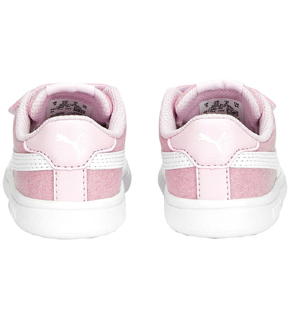 Puma Sneakers - Smash v2Glitz GlamV Inf - Pearl Pink-Puma White