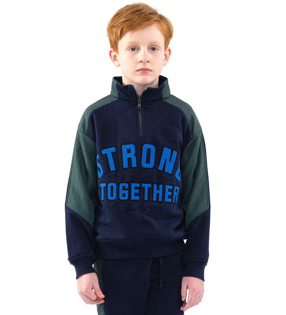 The New Sweatshirt - Half-Zip - TnFully - Navy Blazer
