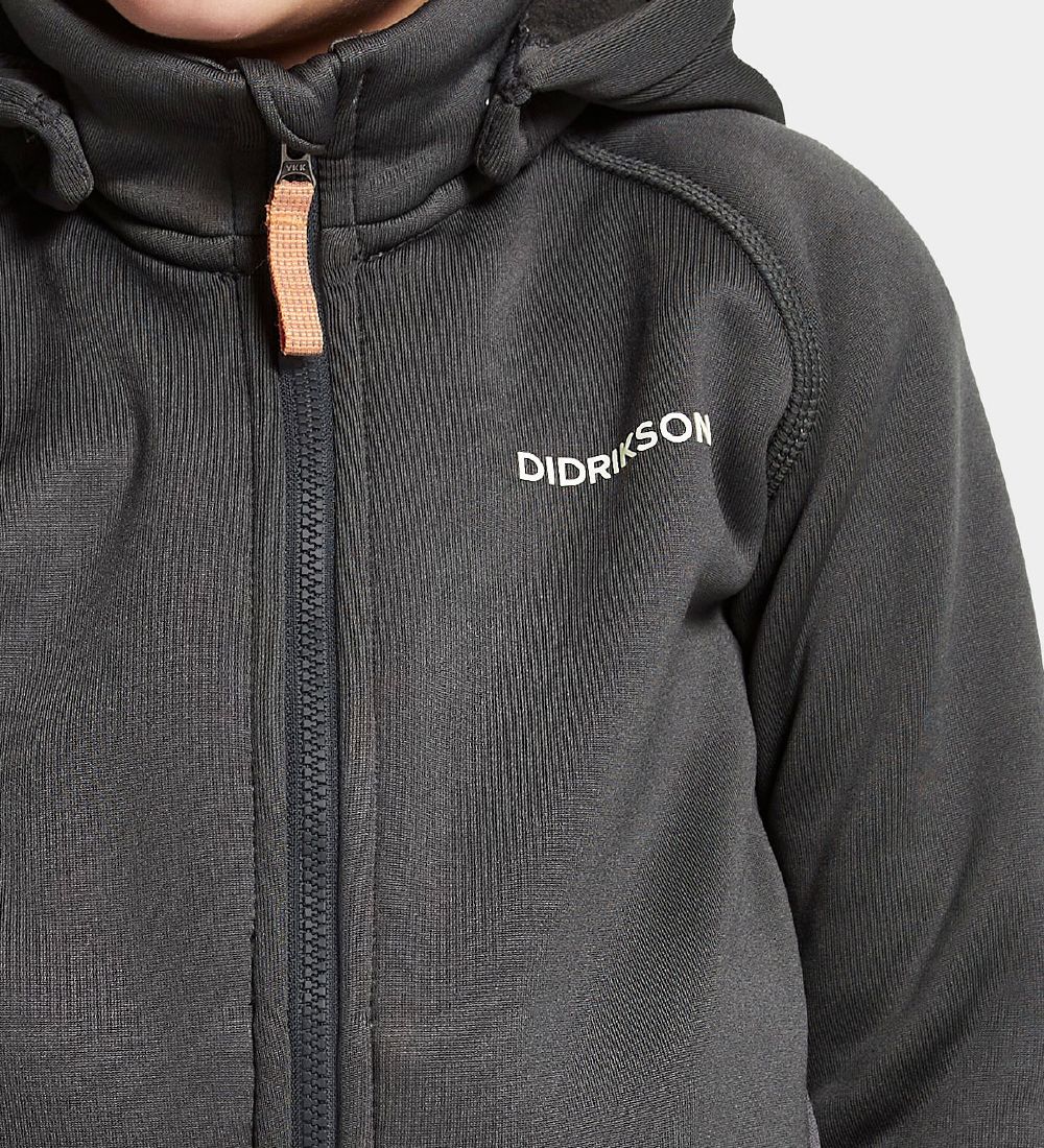 Didriksons Softshelljakke m. Fleece - Corin - Coal Black