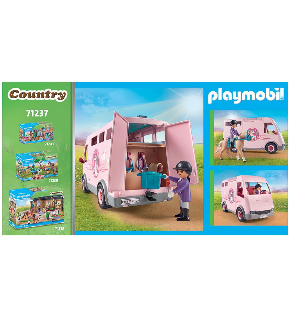 Playmobil Country - Hestetransporter - 71237 - 47 Dele