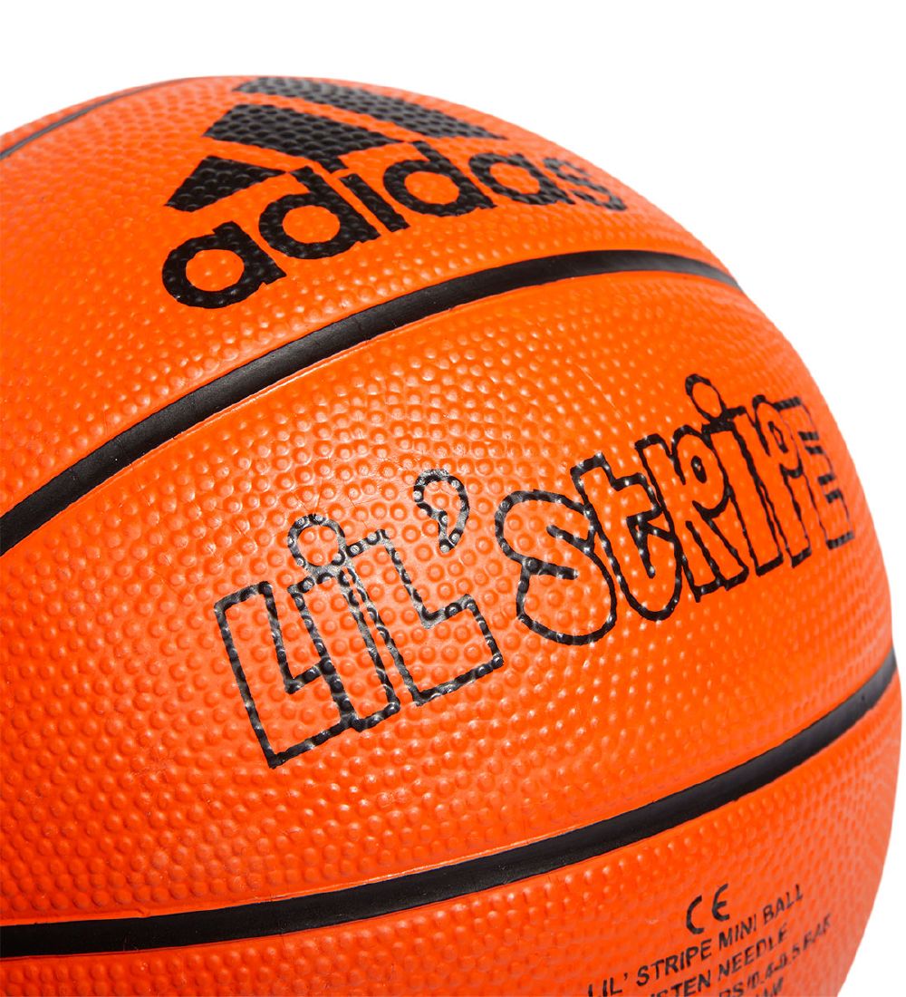 adidas Performance Basketbold - LIL STRIPE MINI - Orange/Sort