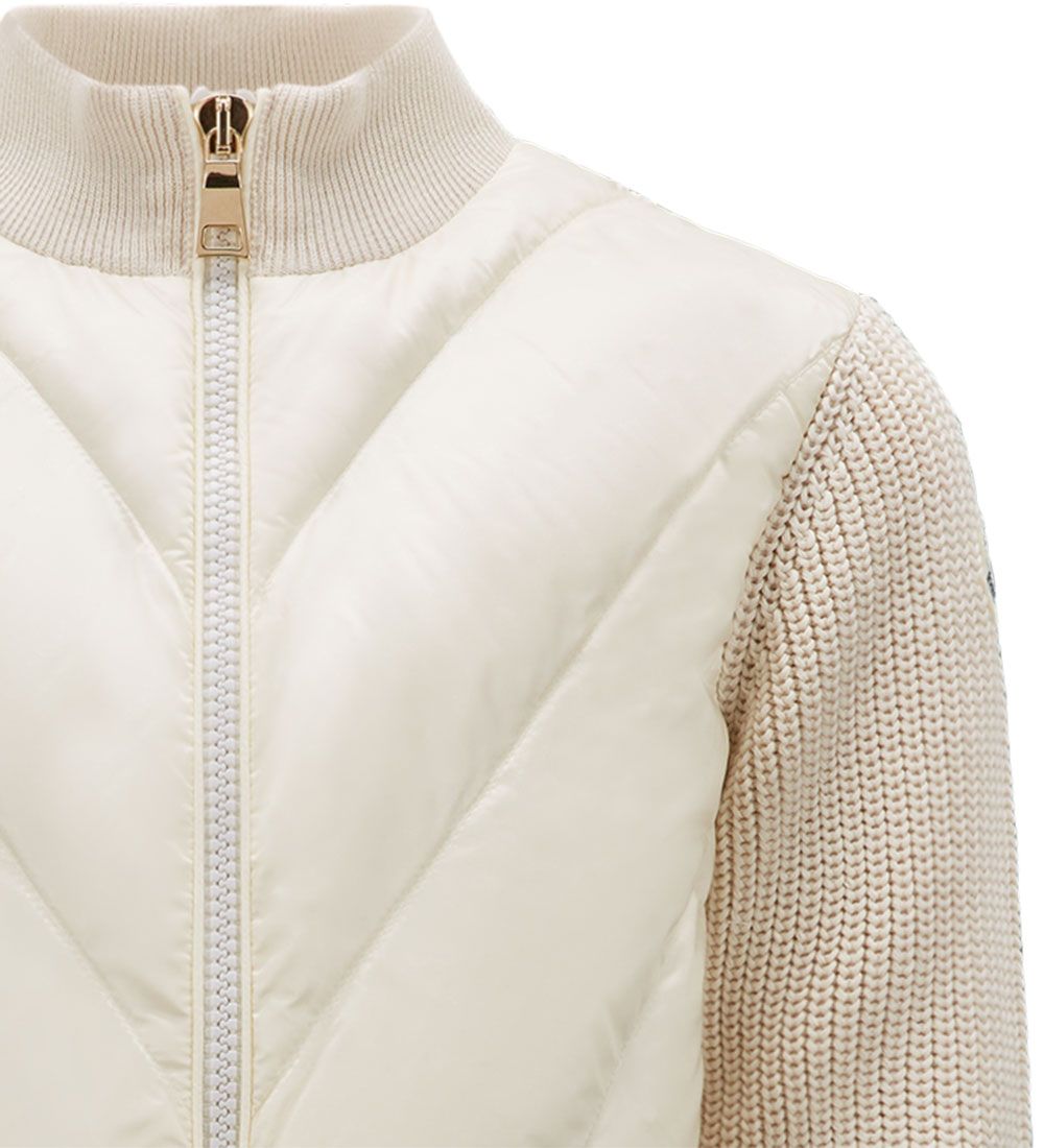 Moncler Cardigan - Strik/Dun  - Off White