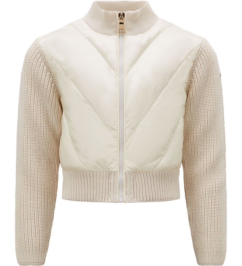 Moncler Cardigan - Strik/Dun  - Off White