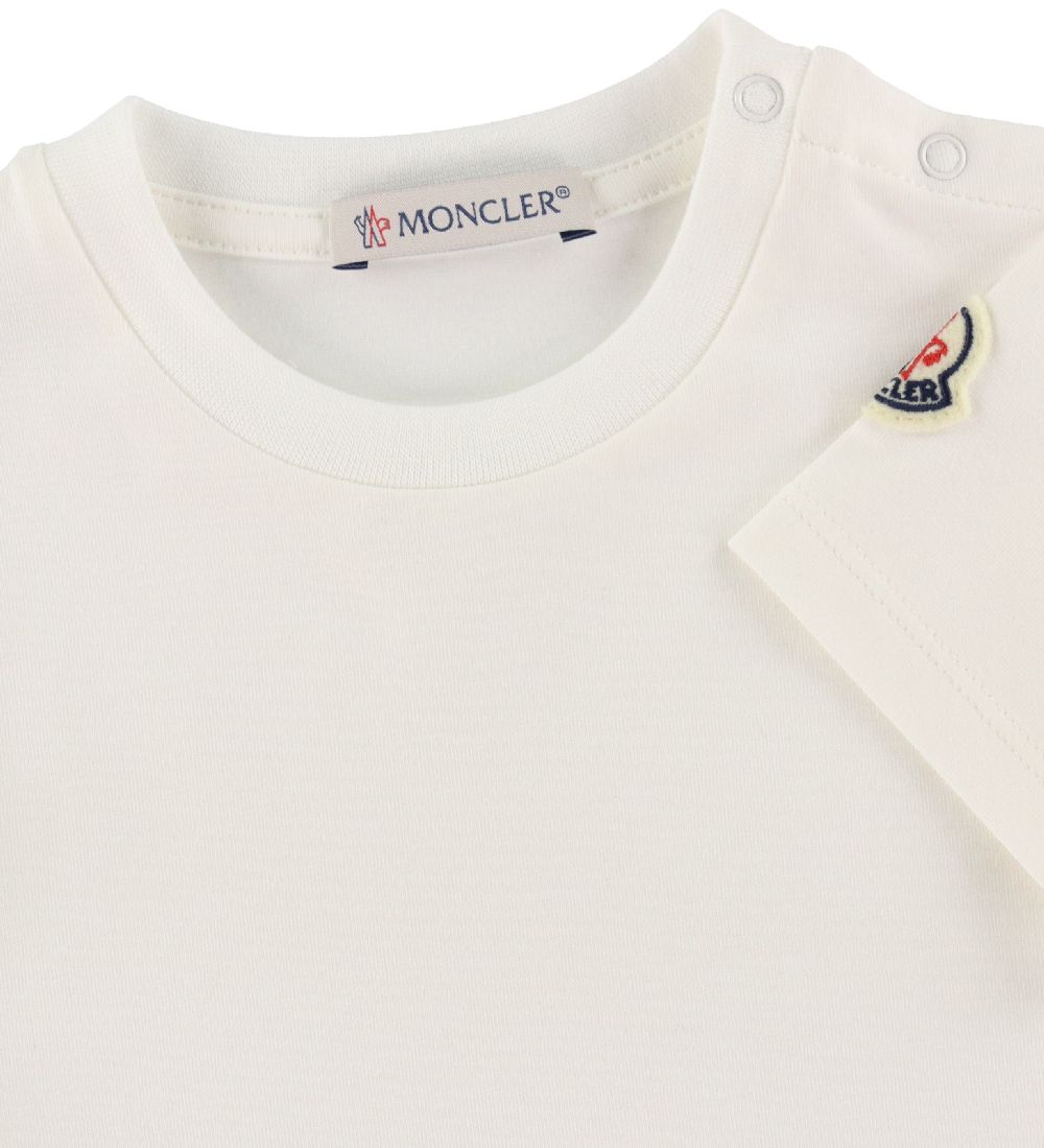 Moncler Kjole - Hvid/Rosa m. Print