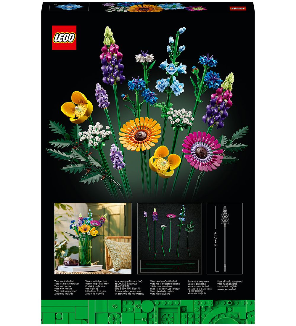 LEGO® Icons - Buket af Vilde Blomster 10313 - 939 Dele