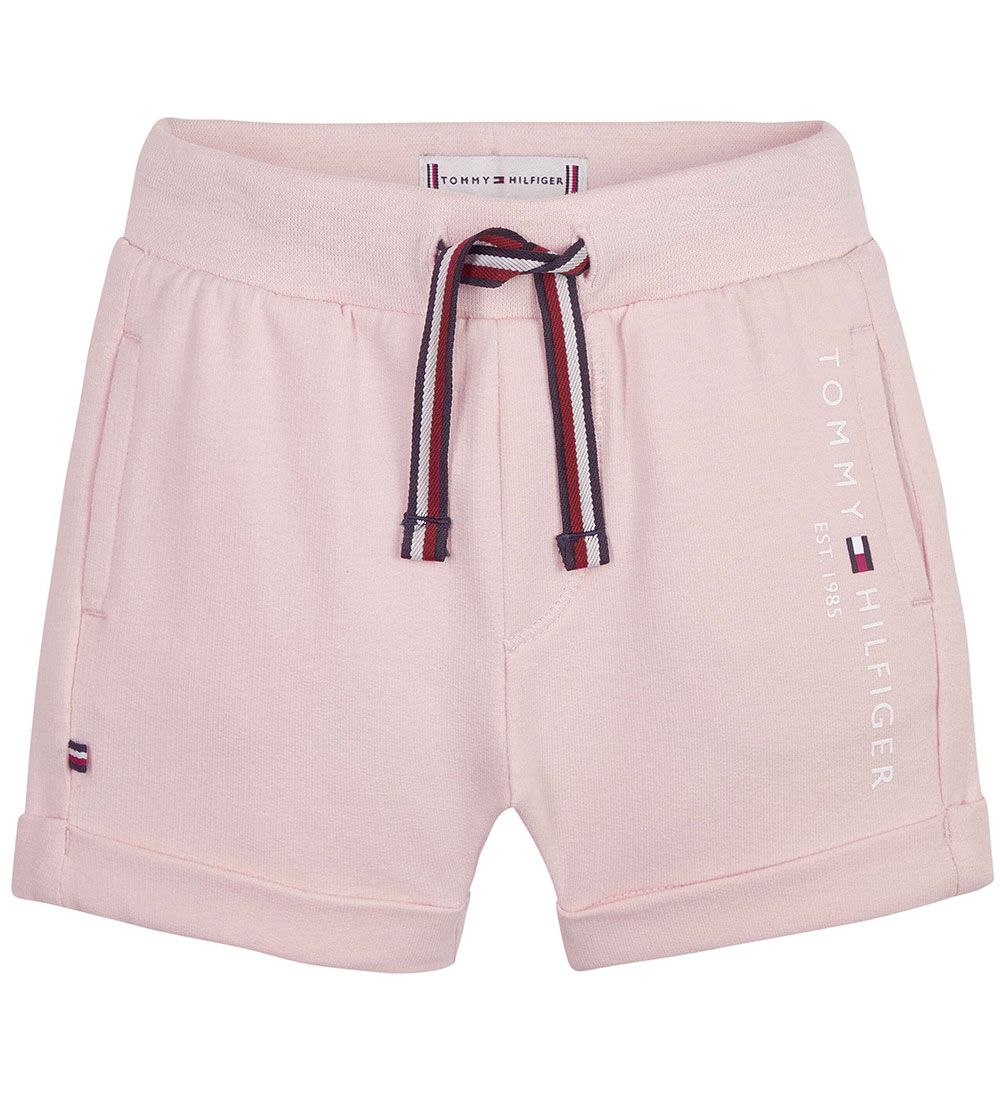 Tommy Hilfiger Sæt - T-shirt/Shorts - Essential - Faint Pink