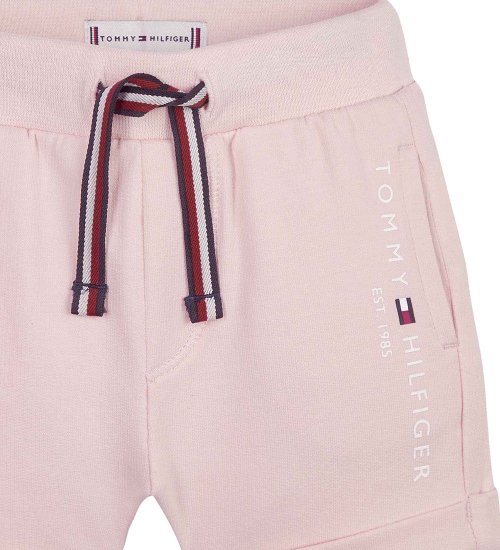 Tommy Hilfiger Sæt - T-shirt/Shorts - Essential - Faint Pink