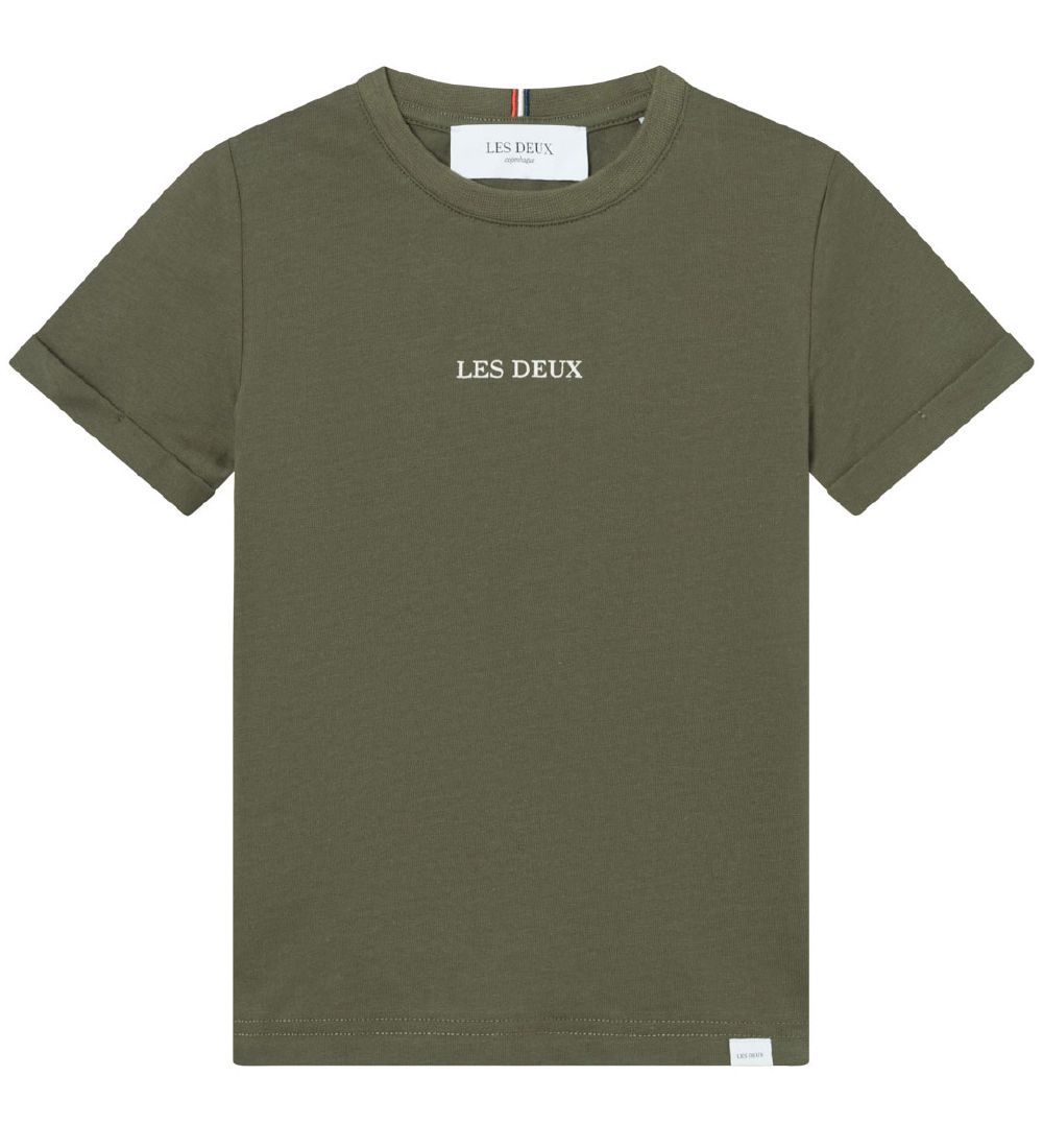 Les Deux T-Shirt - Lens - Olive Night/Ivory