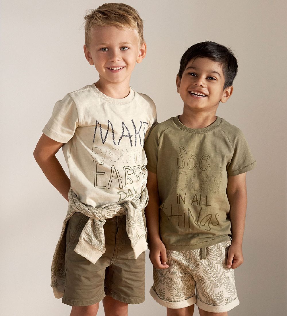 En Fant Shorts - Twill - Moss Green