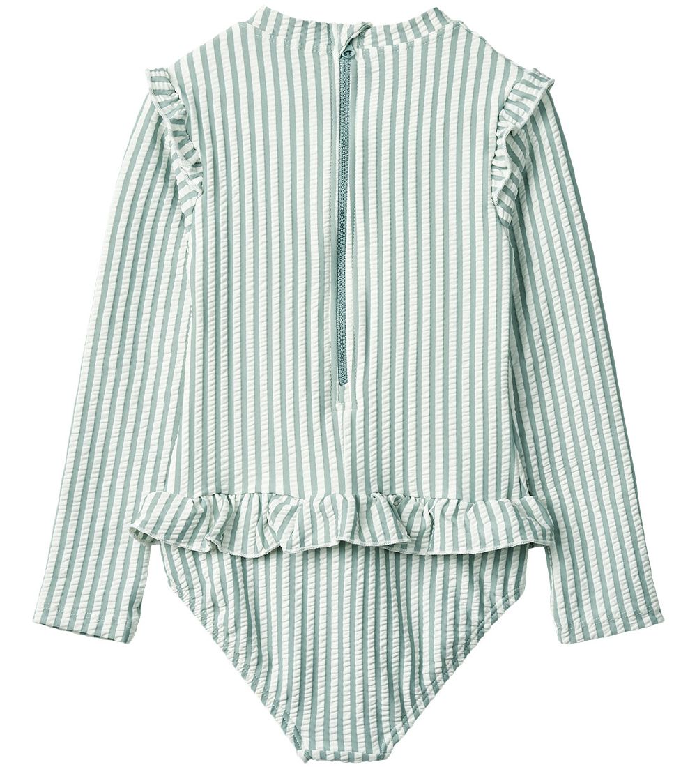 Liewood Badedragt - Sille - UV40+ - Sea Blue/White