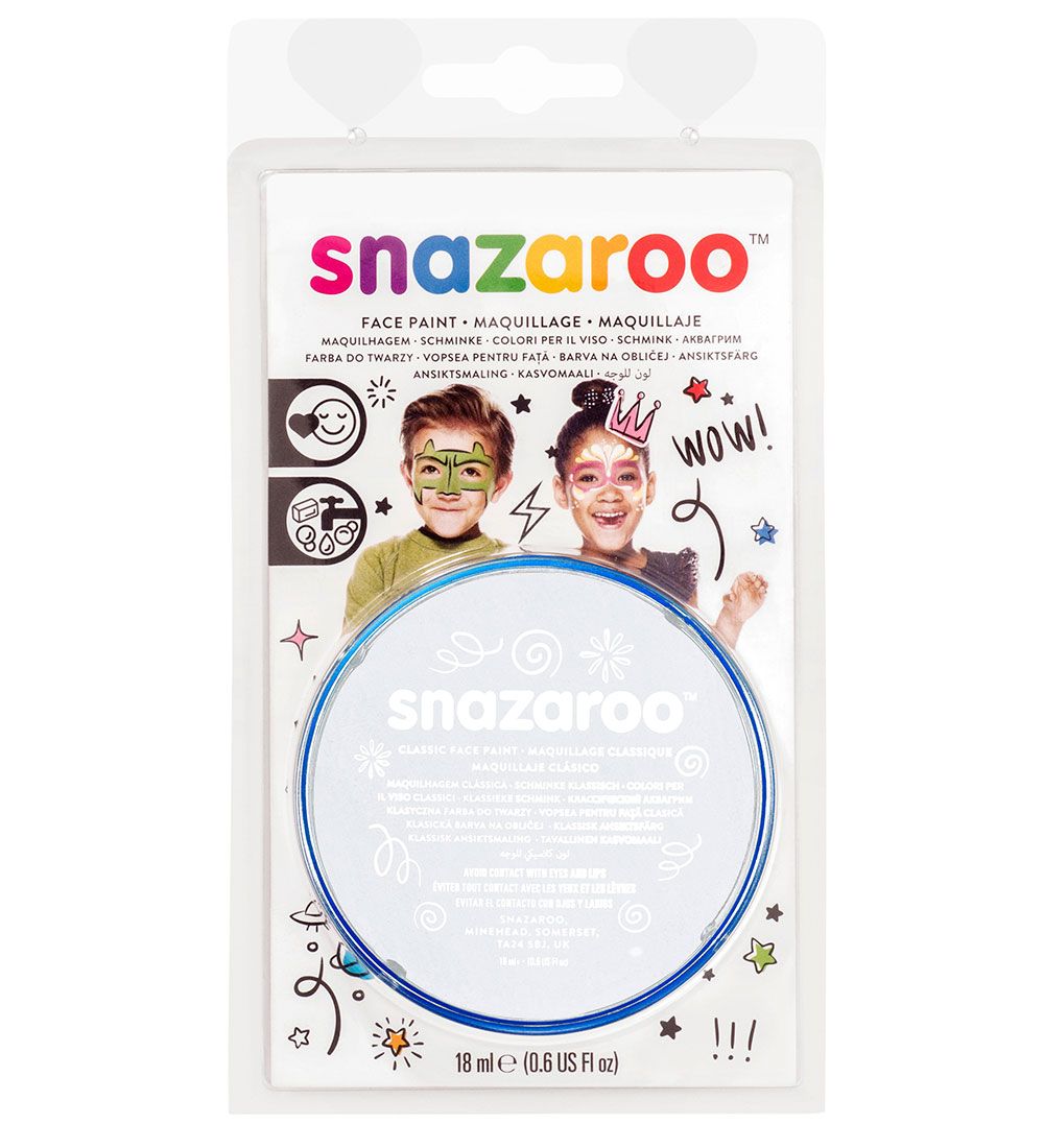 Snazaroo Ansigtsmaling - 18 ml  - White