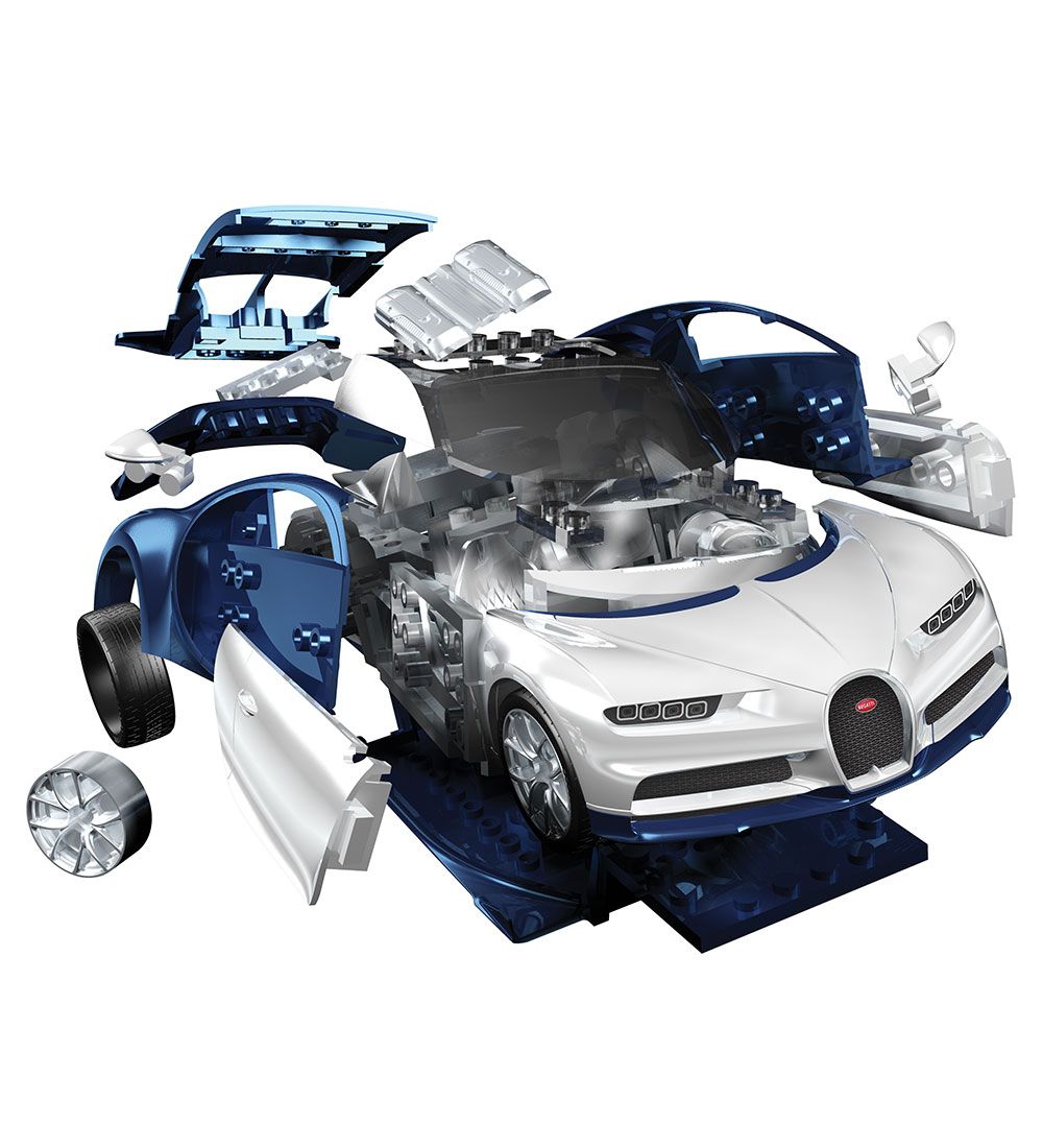 Airfix Sæt - QUICKBUILD - Bugatti Chiron J6044 - 44 Dele