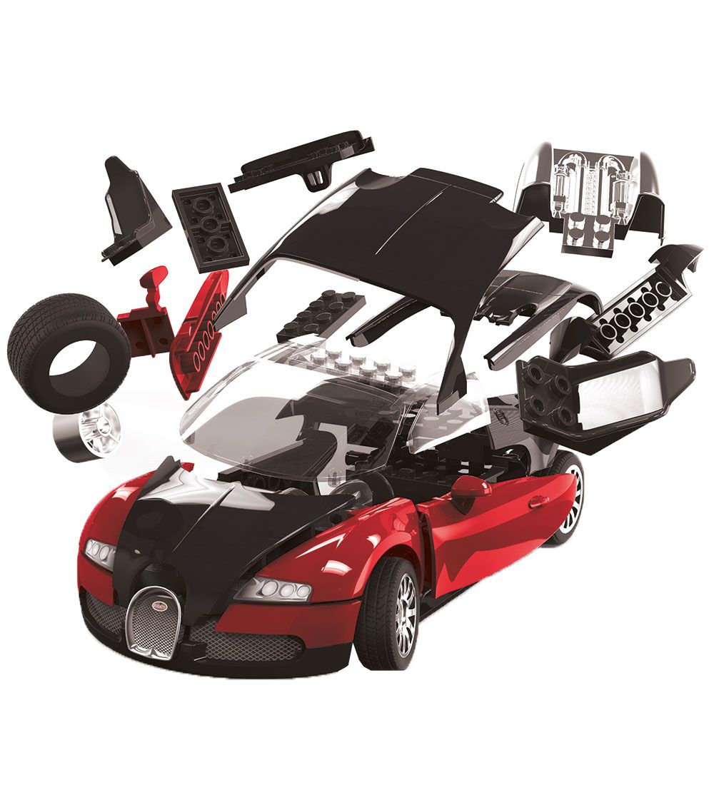 Airfix Sæt - QUICKBUILD - Bugatti Veyron 16.4 J6020 - 34 Dele -