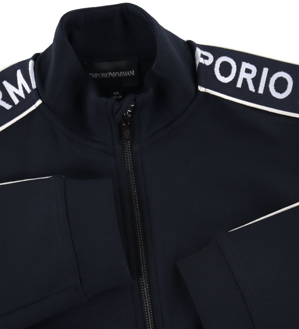 Emporio Armani Cardigan - Navy m. Logostribe