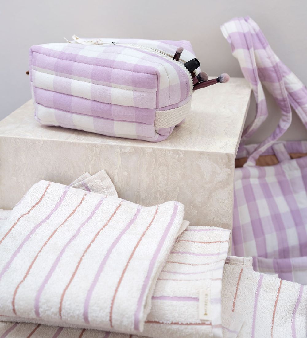 Fabelab Toilettaske - Lilac Checks