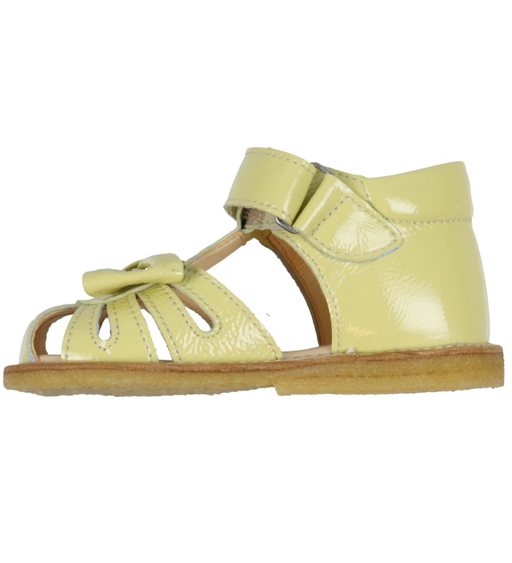 Angulus Begyndersandal - Lys Gul m. Sløjfe