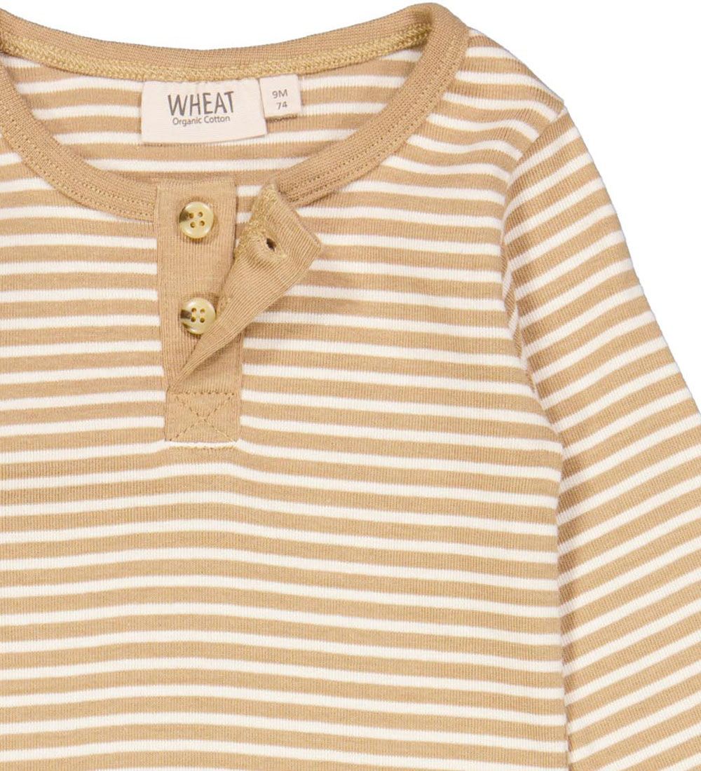 Wheat Body l/æ - Placket Edgeband - Cappucino Stripe