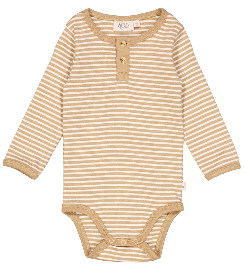 Wheat Body l/æ - Placket Edgeband - Cappucino Stripe