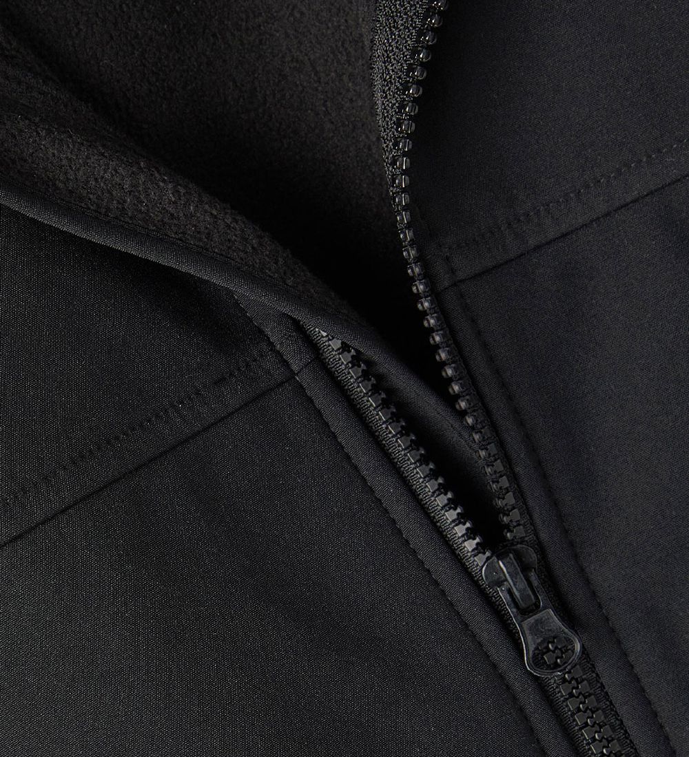 Name It Softshelljakke m. Fleece - Noos - NkmAlfa - Sort