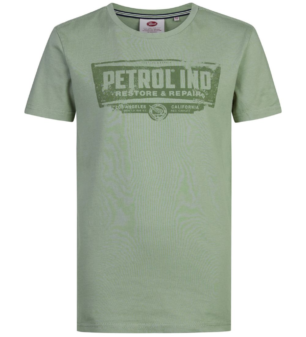 Petrol Industries T-shirt - Classic Print - Light Pesto
