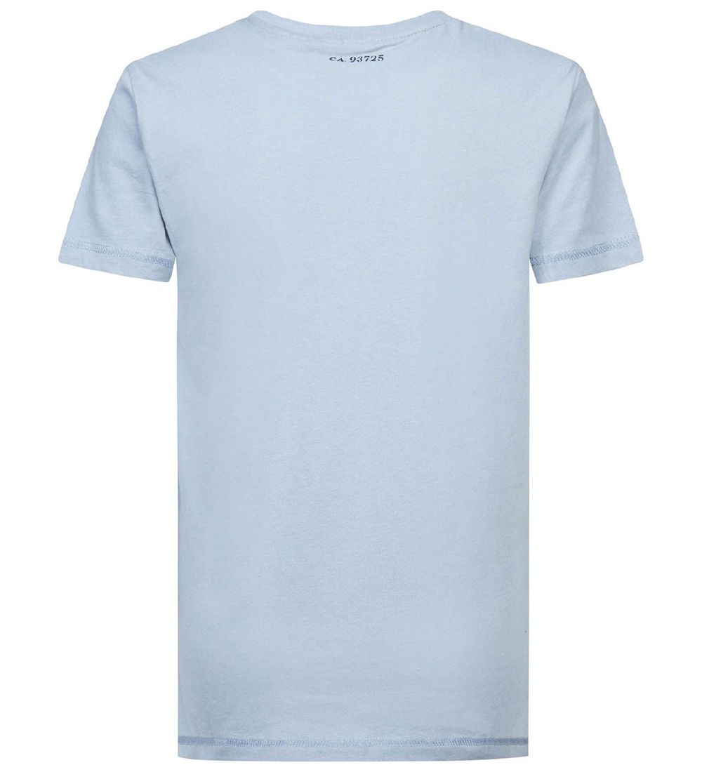 Petrol Industries T-shirt - Classic Print - Dusty Blue