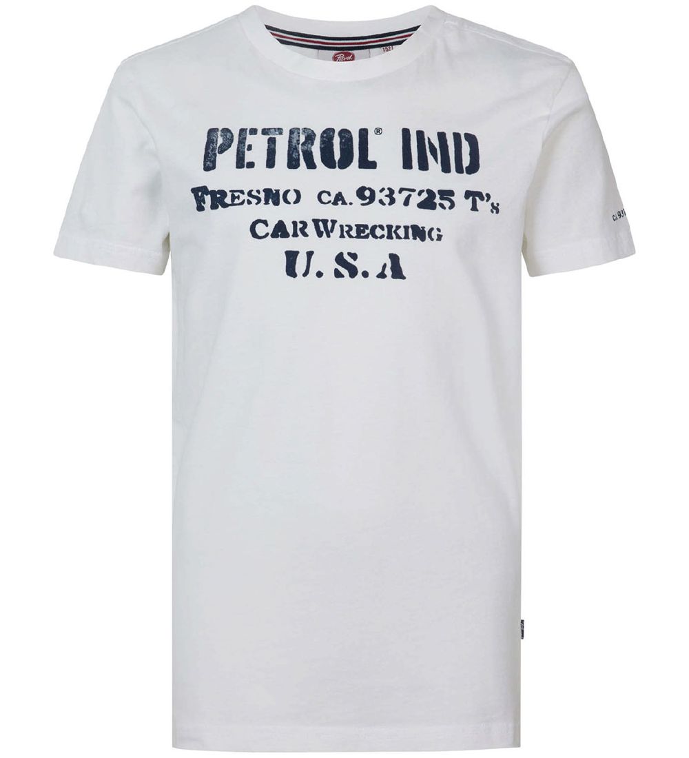 Petrol Industries T-shirt - Classic Print - Chalk White