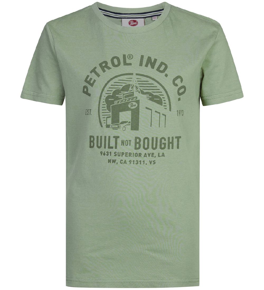 Petrol Industries T-shirt - Round Neck - Light Pesto