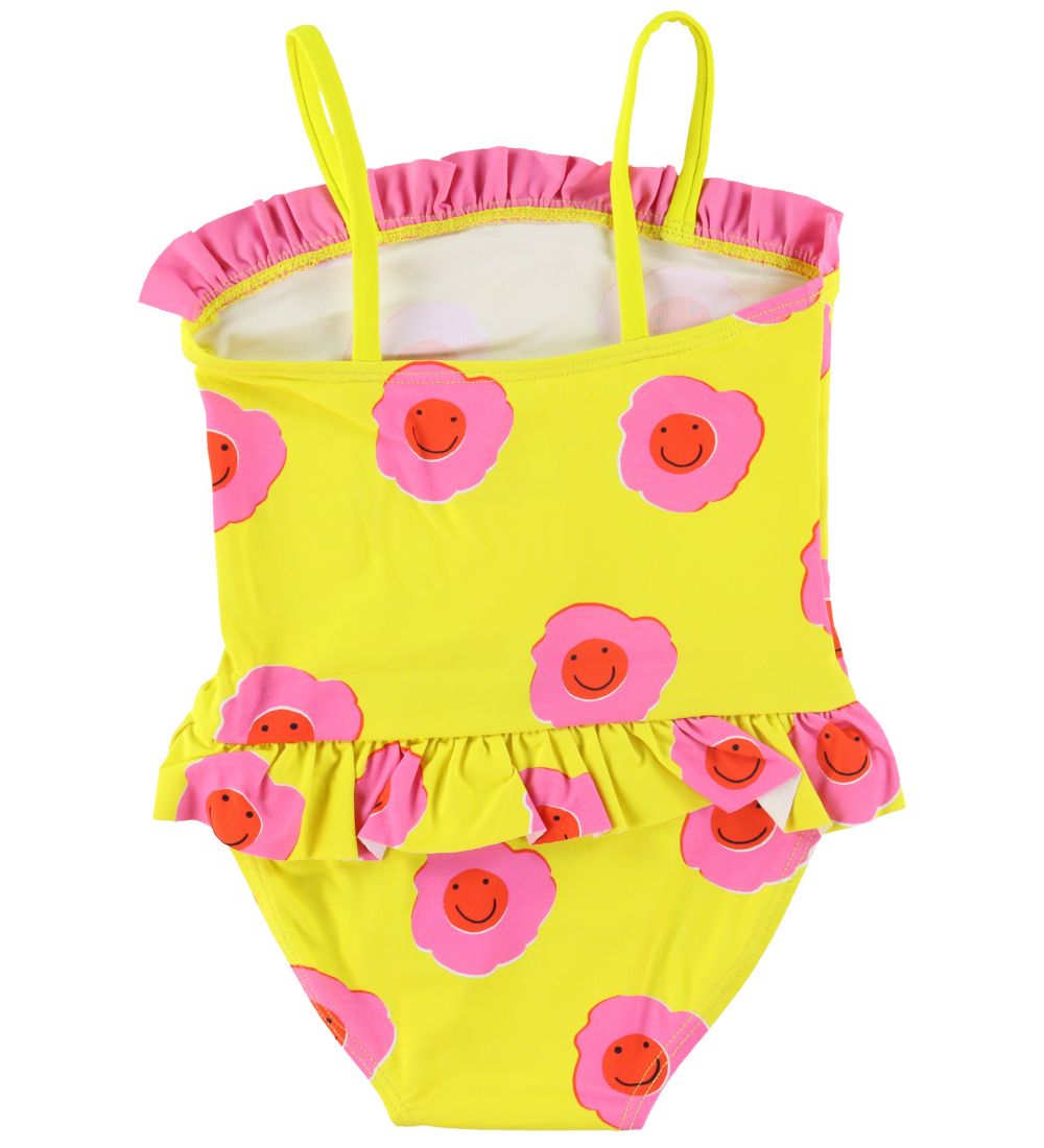 Stella McCartney Kids Badedragt - UV50+ - Gul m. Blomster