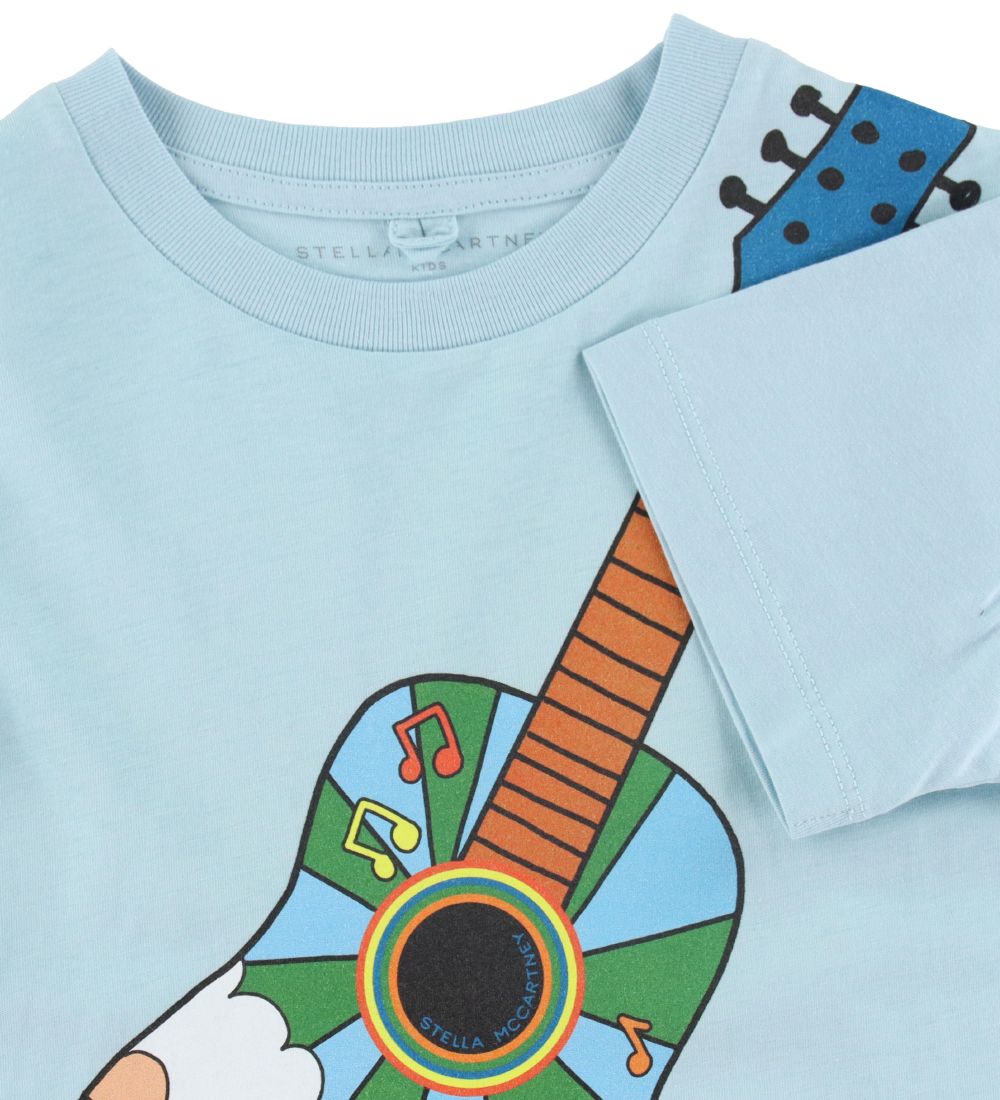 Stella McCartney Kids T-shirt - Blå m. Guitar