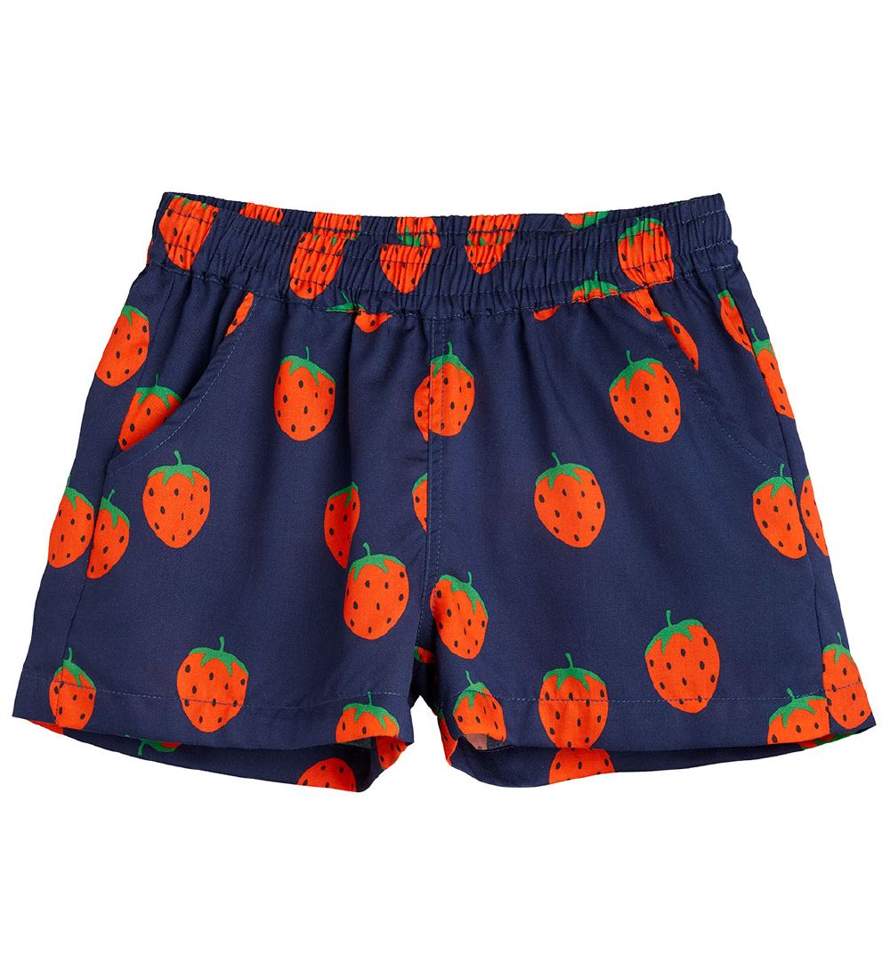 Mini Rodini Shorts - Strawberries Woven - Bl