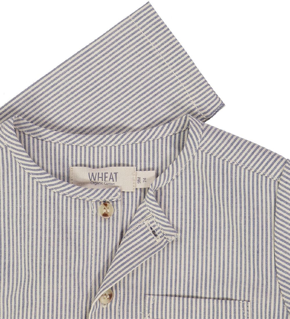 Wheat Skjorte - Jamie - Classic Blue Stripe