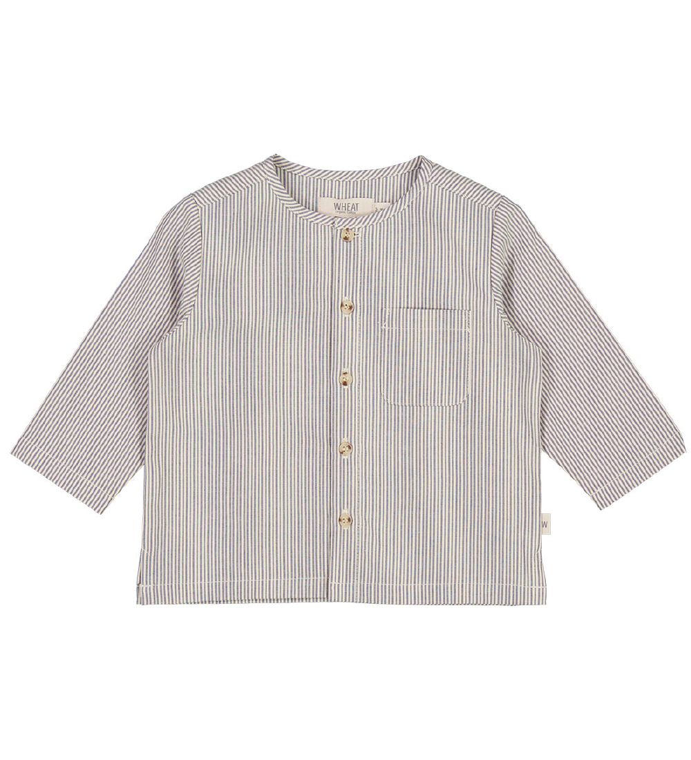 Wheat Skjorte - Jamie - Classic Blue Stripe
