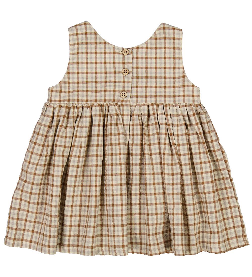 Wheat Kjole - Pinafore Wrinkles - Golden Dove Check