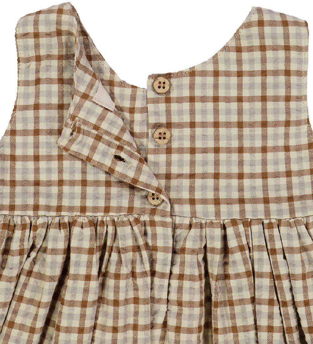 Wheat Kjole - Pinafore Wrinkles - Golden Dove Check