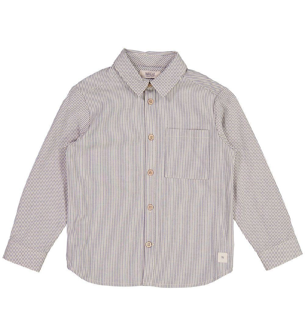 Wheat Skjorte - Lasse - Classic Blue Stripe