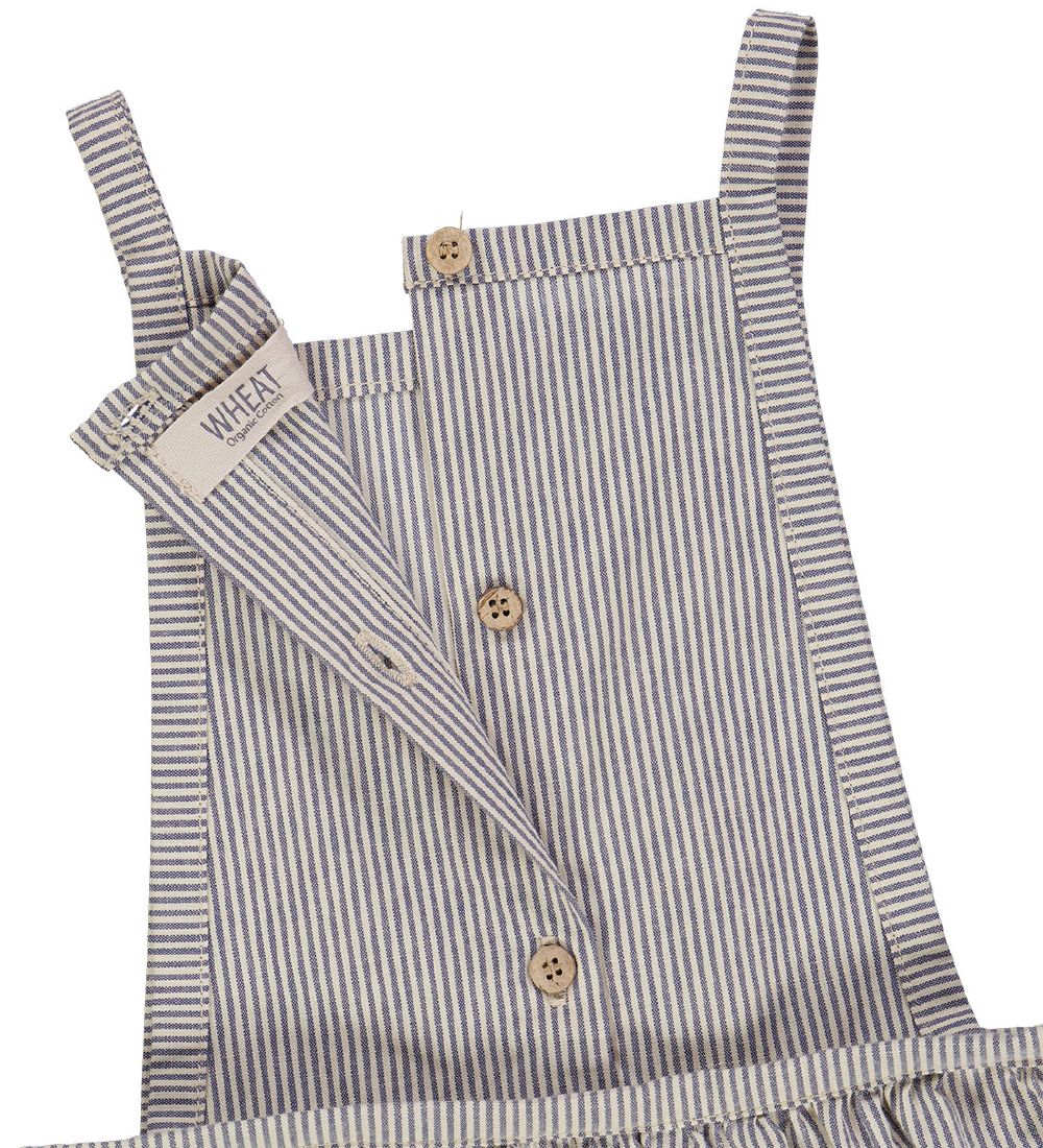 Wheat Kjole - Pinafore Grethe - Classic Blue Stripe