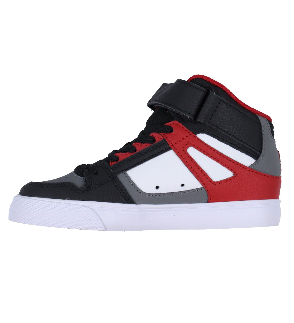 DC Sneakers - Pure High-Top - White/Grey/Red