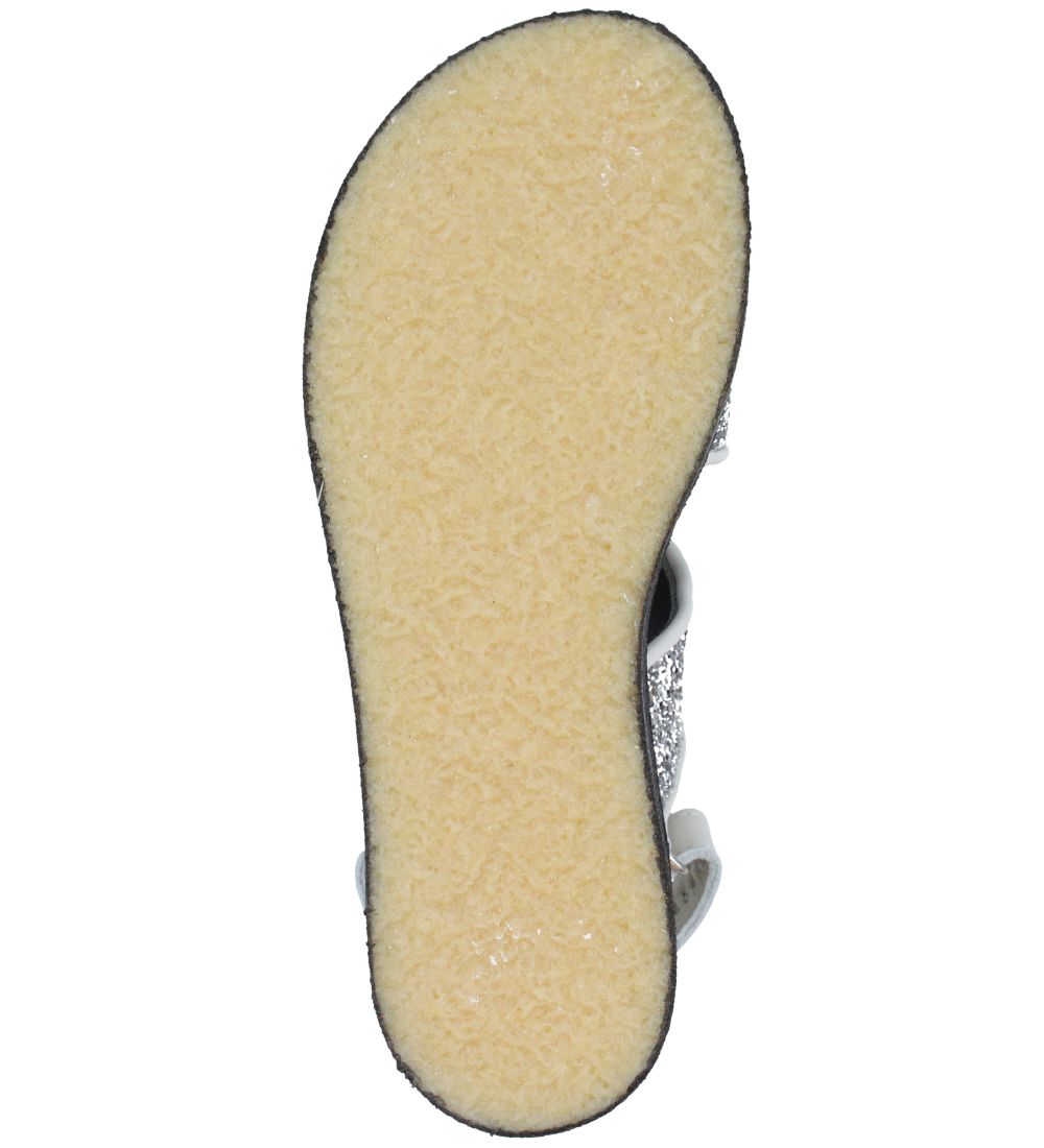 Angulus Sandal - Off White/Sølv m. Glitter