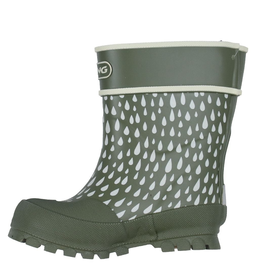 Viking Gummistøvler - Alv - Olive/White