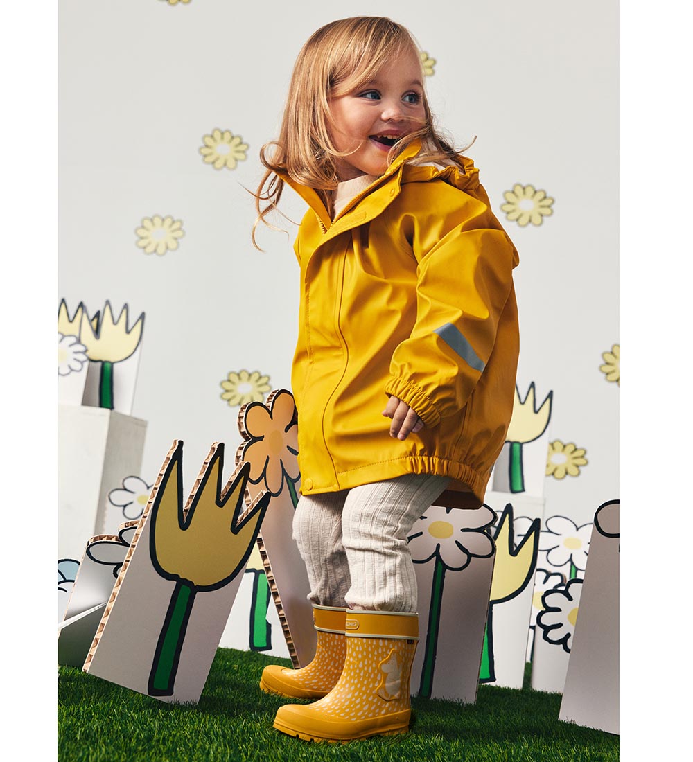 Viking Gummistøvler - Alv - Yellow/White