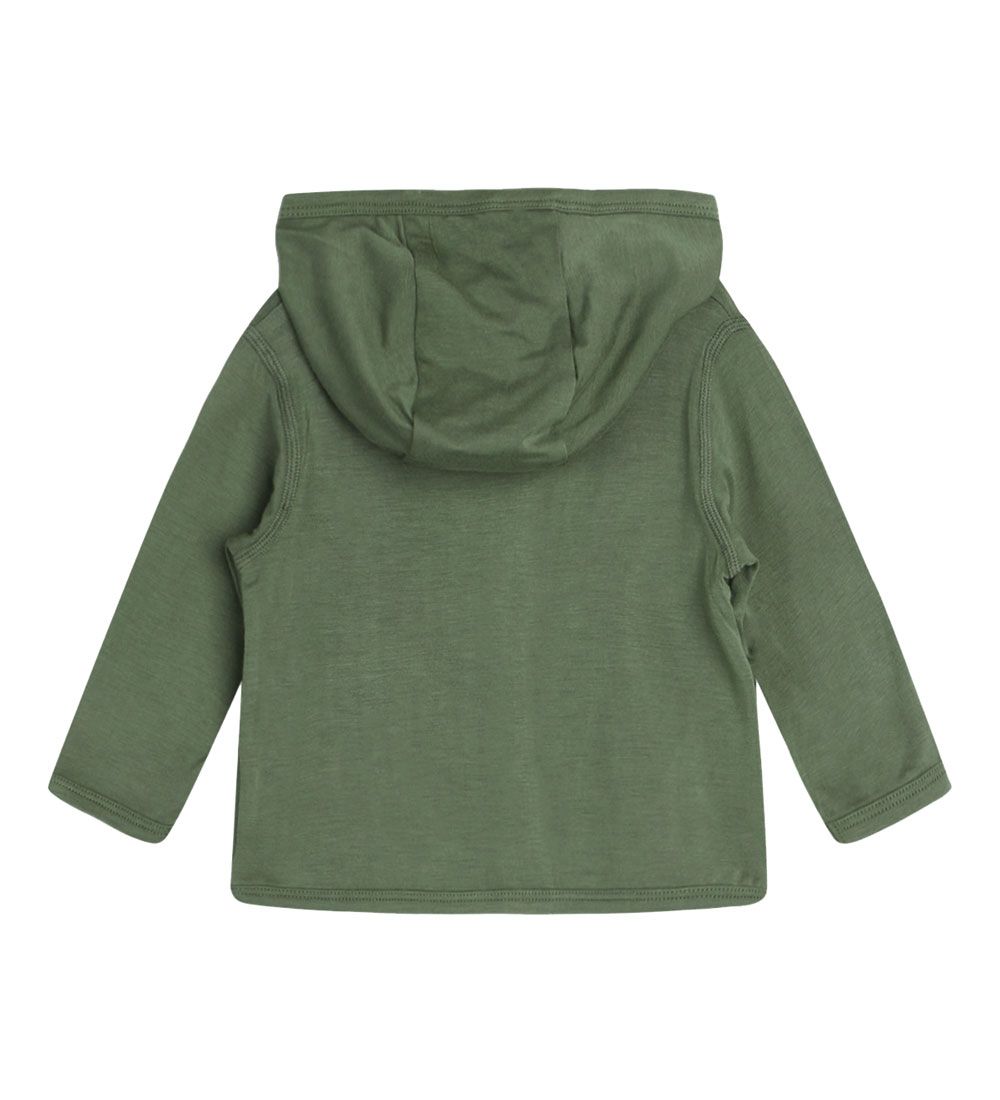 Hust and Claire Cardigan m. Htte - Curd - Bambus - Turtle Green