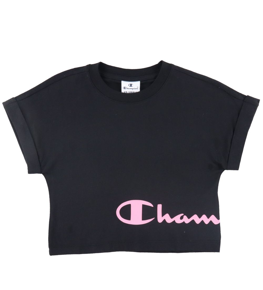 Champion St - T-shirt/Shorts - Sort/Pink
