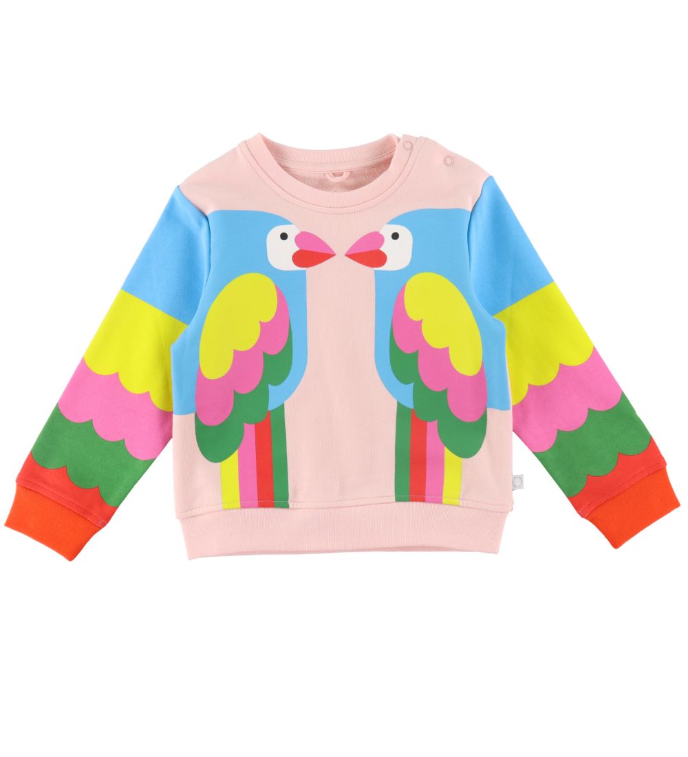 Stella McCartney Kids Sweatshirt - Rosa m. Papegjer