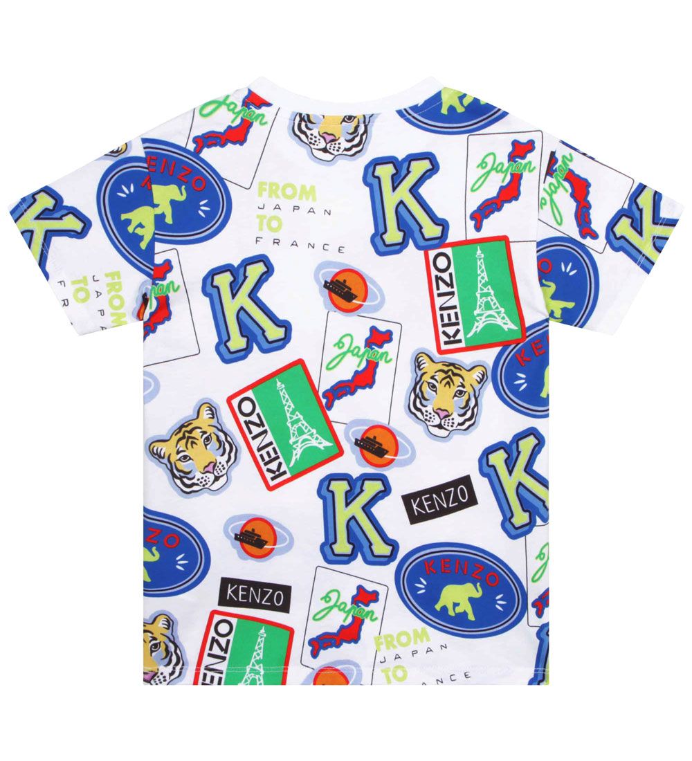 Kenzo T-shirt - Hvid m. Print